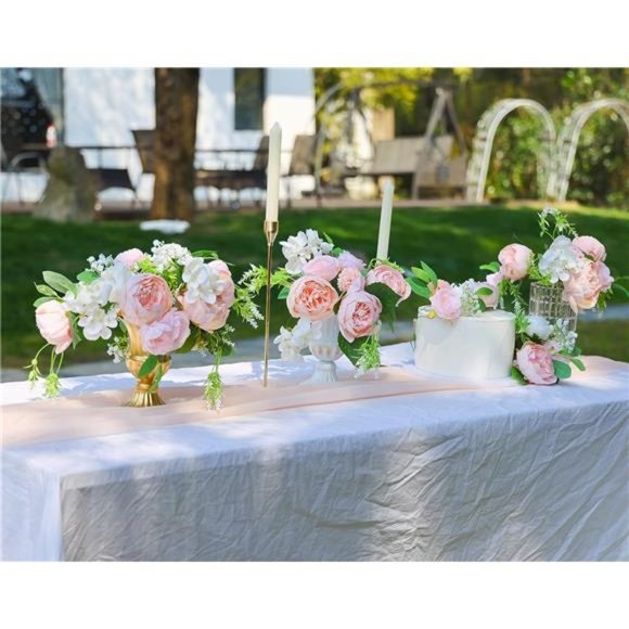 Wedding Artificial Flowers Box Set for DIY Wedding Bridal Bouquets Fake Peony - Picture 7 of 7